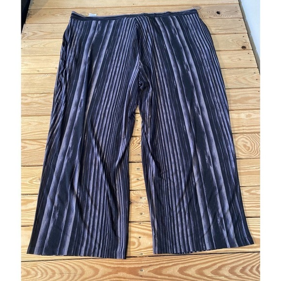 NEW Susan Graver Liquid Knit Pull On Wide Leg Pants Petite 3XP Women’s Black - Picture 2 of 9